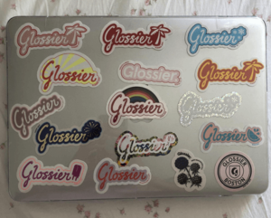 Glossier stickers
